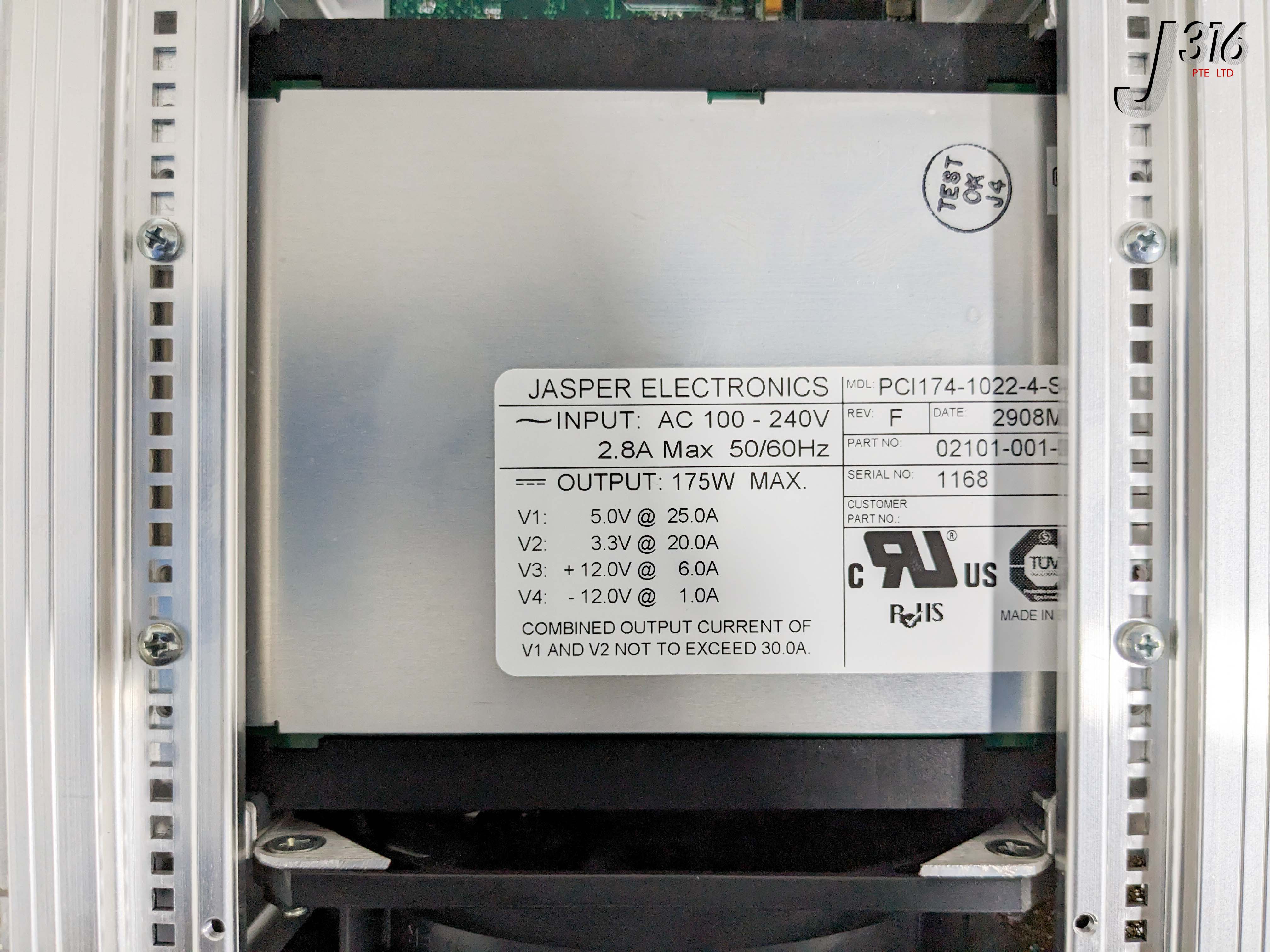 36687 GE FANUC VMEBUS CONTROLLER ASSY W/ POWER SUPPLY PCI174-1022